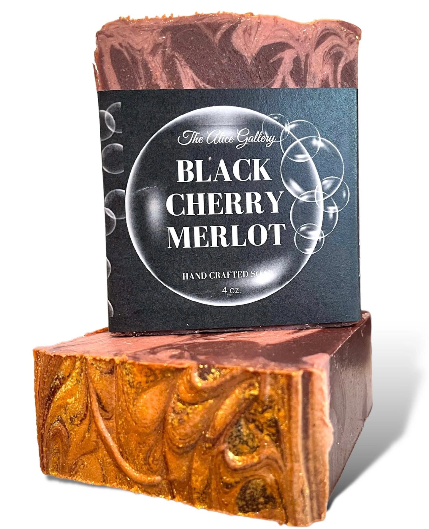Black Cherry Merlot Handmade Soap 2 views