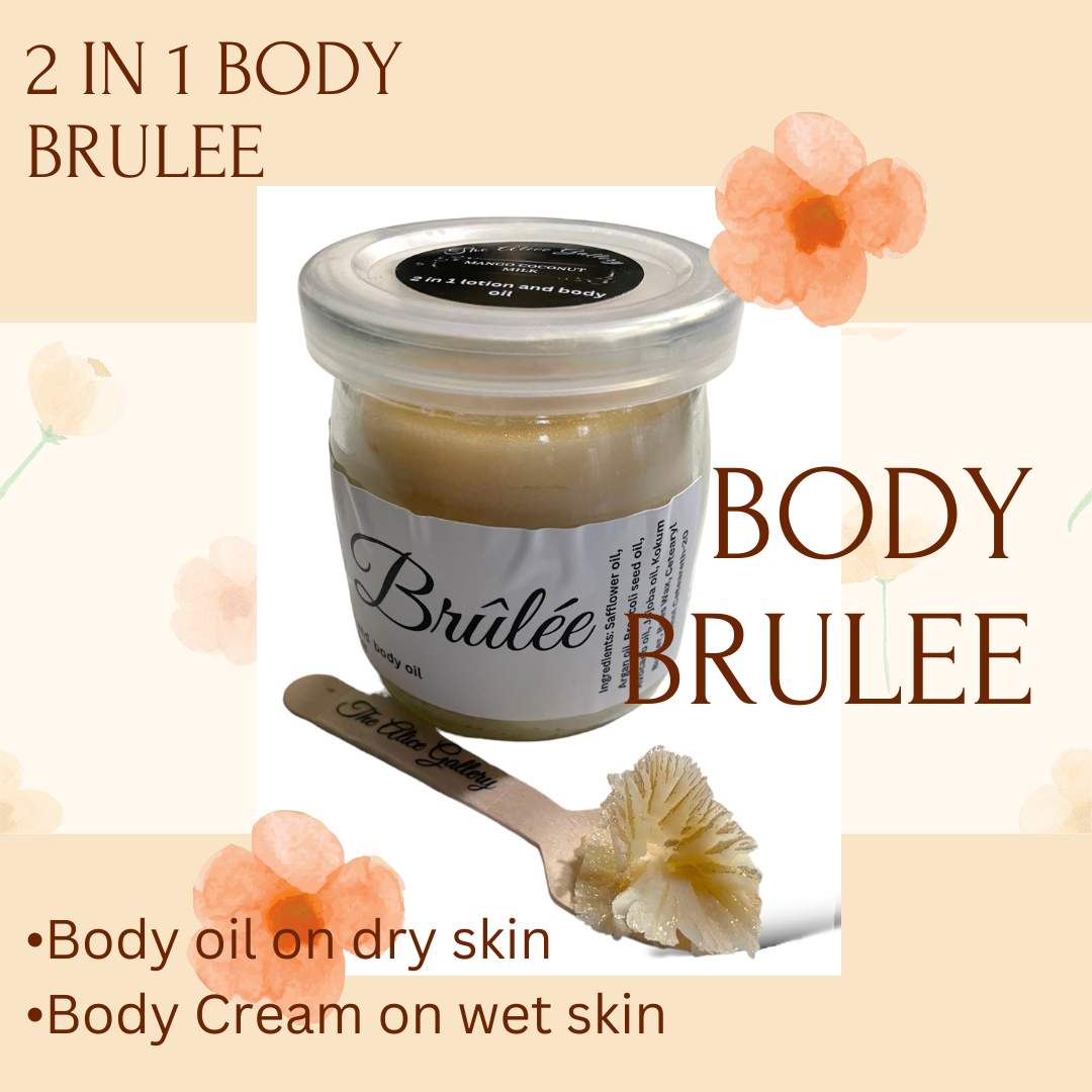 2 in 1 Wet/dry Body Brulee Nautral body lotion/oil/cream