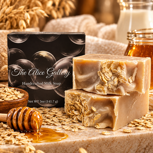 Oatmeal Milk and Honey Handmade Goat Milk Soap
